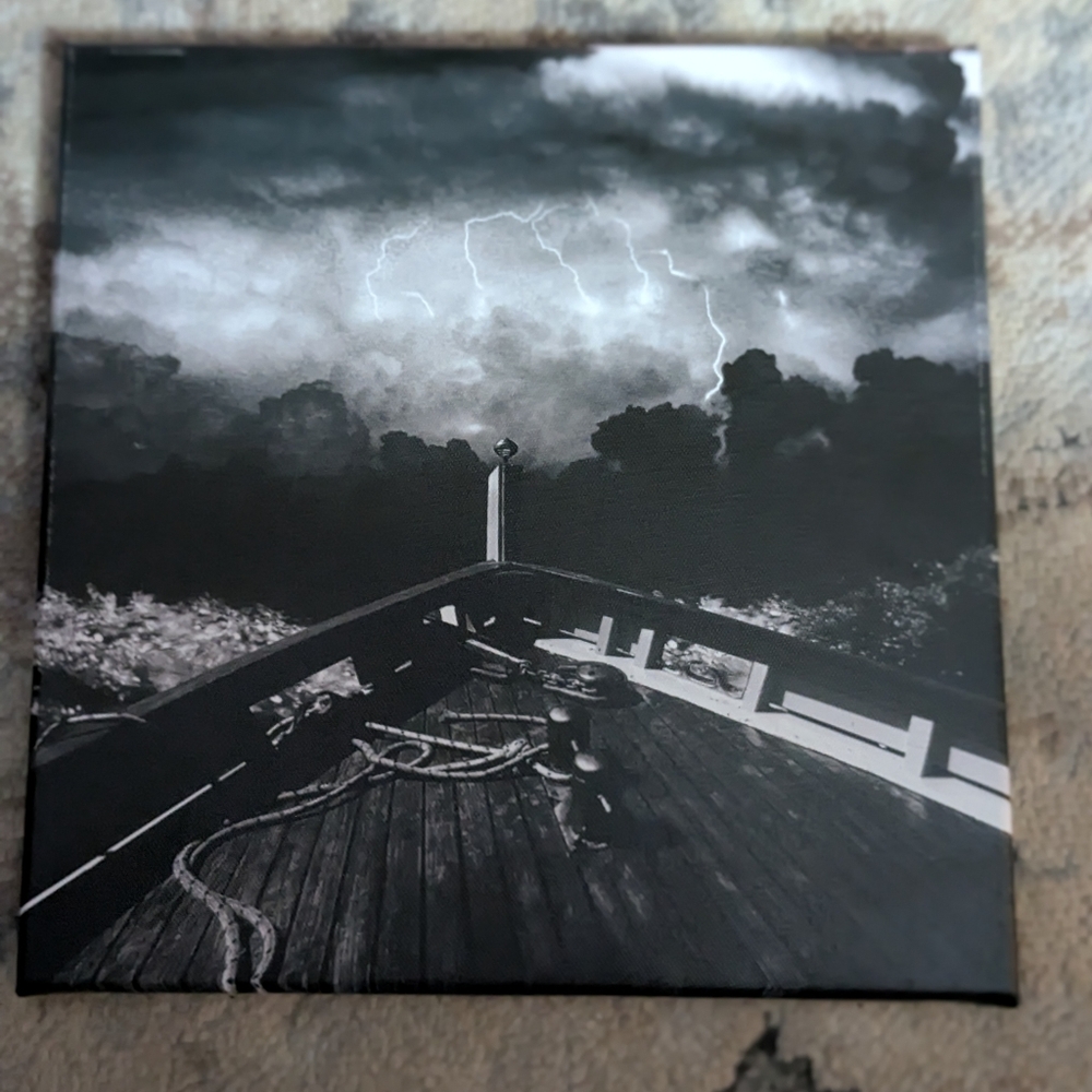 Black and White Stormy Sky Canvas Art